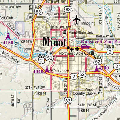 North Dakota Atlas & Gazetteer Page 24 Preview 3