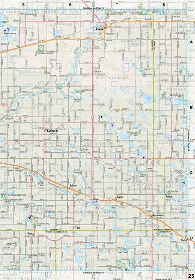 North Dakota Atlas & Gazetteer Page 25 Preview 1