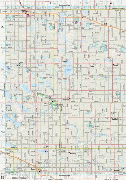 North Dakota Atlas & Gazetteer Page 26 Preview 1