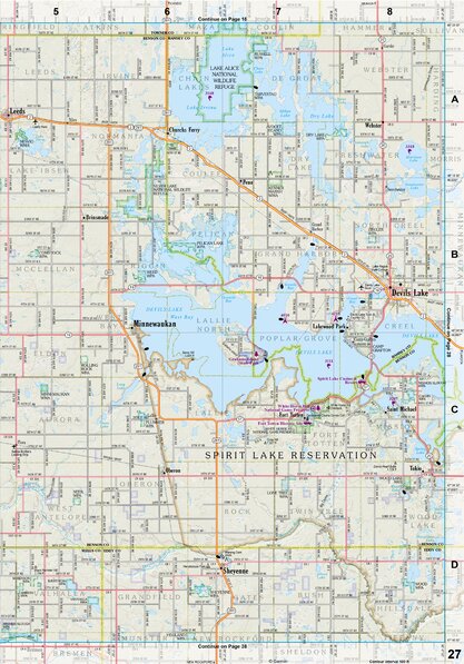 North Dakota Atlas & Gazetteer Page 27 Preview 1