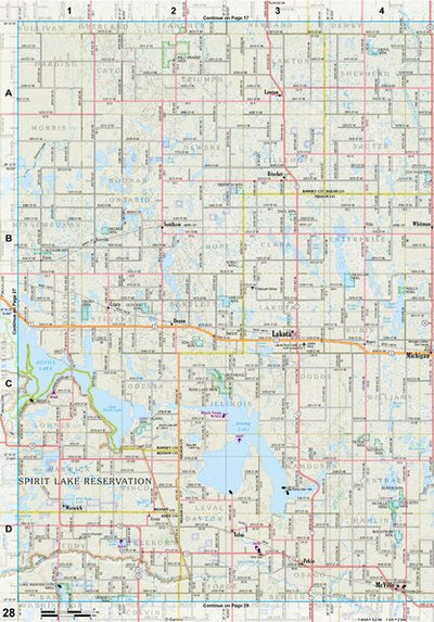 North Dakota Atlas & Gazetteer Page 28 Preview 1