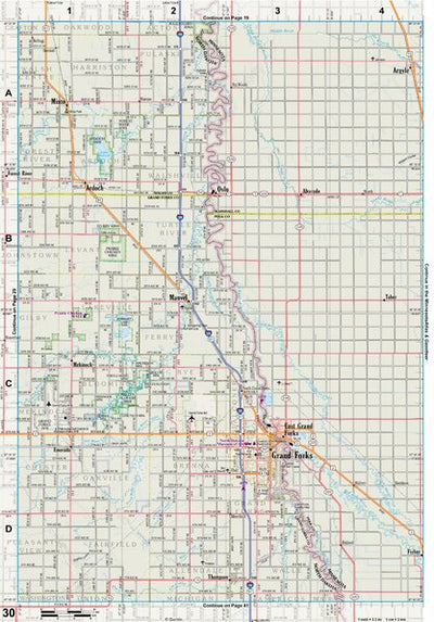 North Dakota Atlas & Gazetteer Page 30 Preview 1