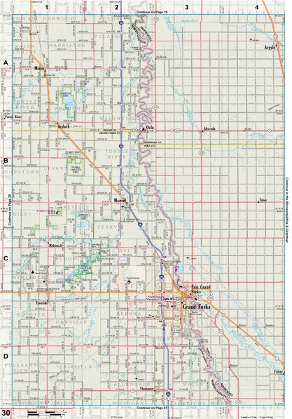 North Dakota Atlas & Gazetteer Page 30 Preview 1
