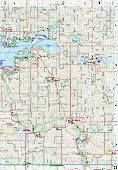 North Dakota Atlas & Gazetteer Page 35 Preview 1