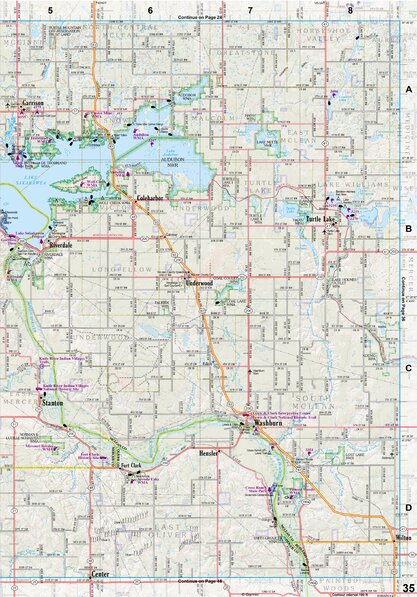 North Dakota Atlas & Gazetteer Page 35 Preview 1