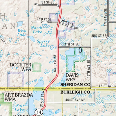 North Dakota Atlas & Gazetteer Page 36 Preview 3
