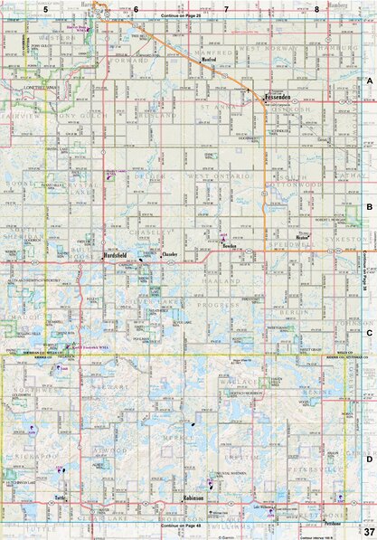 North Dakota Atlas & Gazetteer Page 37 Preview 1