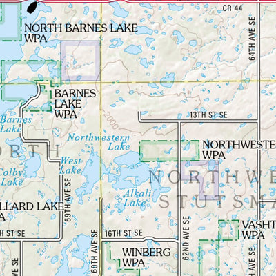 North Dakota Atlas & Gazetteer Page 38 Preview 3