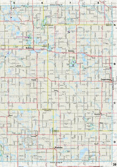 North Dakota Atlas & Gazetteer Page 39 Preview 1