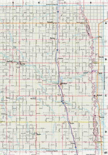 North Dakota Atlas & Gazetteer Page 41 Preview 1