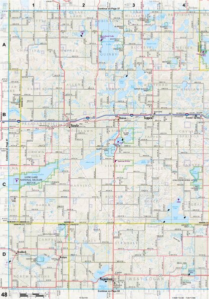 North Dakota Atlas & Gazetteer Page 48 Preview 1