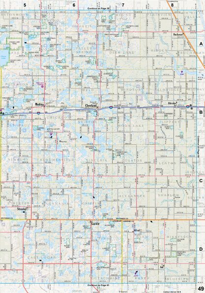 North Dakota Atlas & Gazetteer Page 49 Preview 1