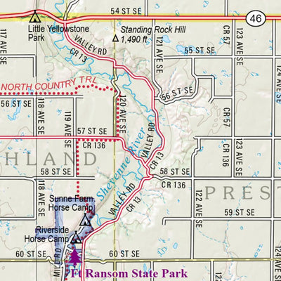 North Dakota Atlas & Gazetteer Page 51 Preview 3