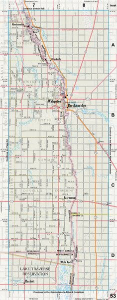 North Dakota Atlas & Gazetteer Page 53 Inset Preview 1