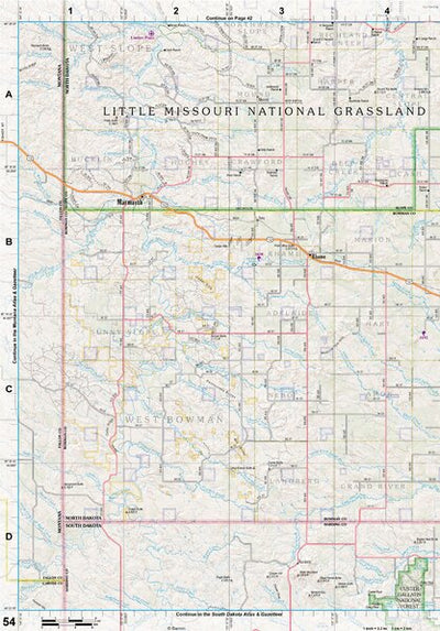 North Dakota Atlas & Gazetteer Page 54 Preview 1