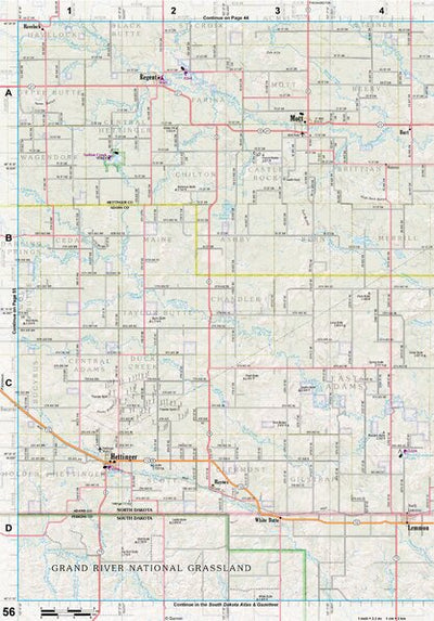 North Dakota Atlas & Gazetteer Page 56 Preview 1