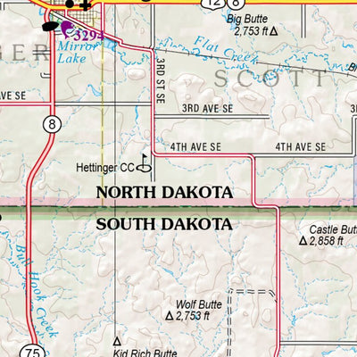 North Dakota Atlas & Gazetteer Page 56 Preview 3