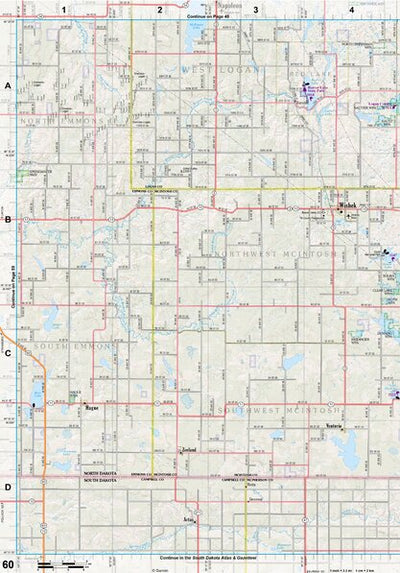 North Dakota Atlas & Gazetteer Page 60 Preview 1