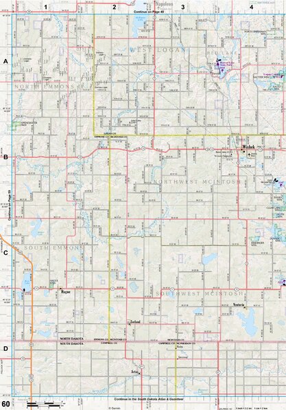 North Dakota Atlas & Gazetteer Page 60 Preview 1