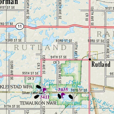 North Dakota Atlas & Gazetteer Page 63 Preview 3