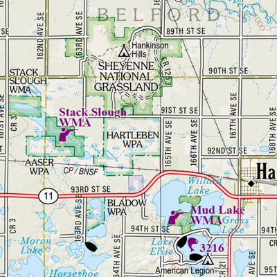 North Dakota Atlas & Gazetteer Page 64 Preview 3