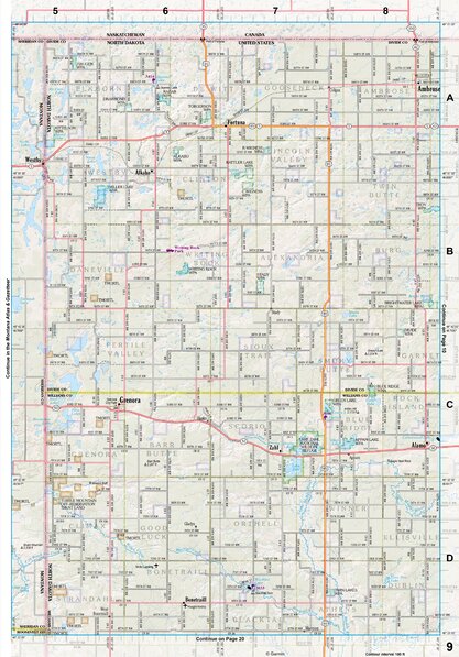 North Dakota Atlas & Gazetteer Page 9 Preview 1