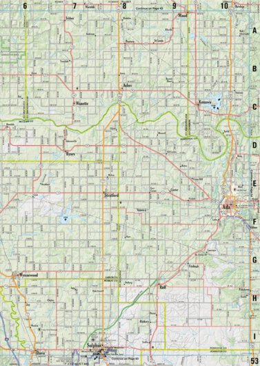 Garmin Oklahoma Atlas & Gazetteer Page 53 bundle exclusive