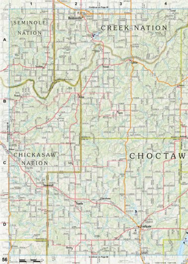 Garmin Oklahoma Atlas & Gazetteer Page 56 digital map