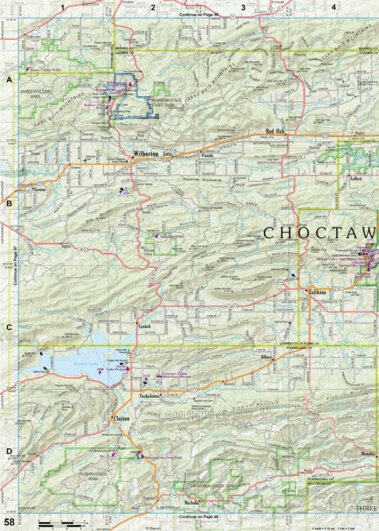 Garmin Oklahoma Atlas & Gazetteer Page 58 digital map