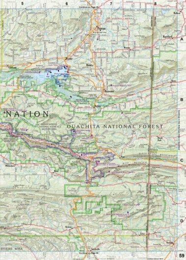 Garmin Oklahoma Atlas & Gazetteer Page 59 digital map