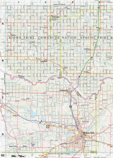 Garmin Oklahoma Atlas & Gazetteer Page 62 digital map