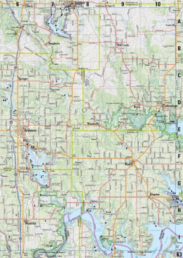 Garmin Oklahoma Atlas & Gazetteer Page 63 bundle exclusive