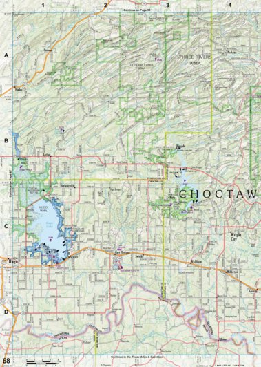 Garmin Oklahoma Atlas & Gazetteer Page 68 digital map