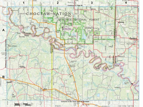 Garmin Oklahoma Atlas & Gazetteer Page 72 digital map