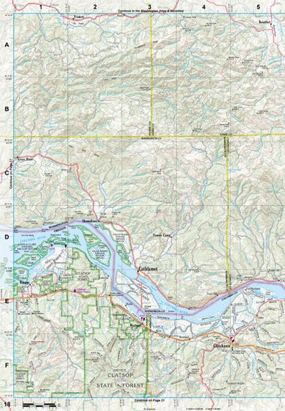 Oregon Atlas & Gazetteer Page 18 Preview 1