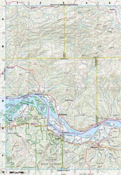 Oregon Atlas & Gazetteer Page 18 Preview 1