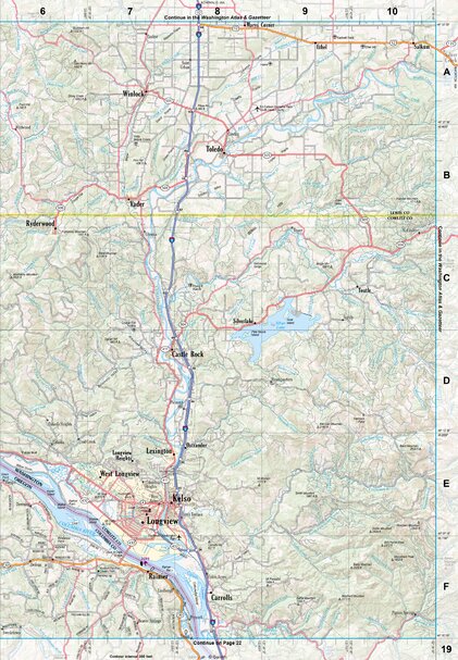 Oregon Atlas & Gazetteer Page 19 Preview 1