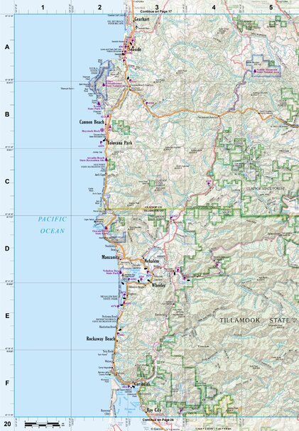 Oregon Atlas & Gazetteer Page 20 Preview 1