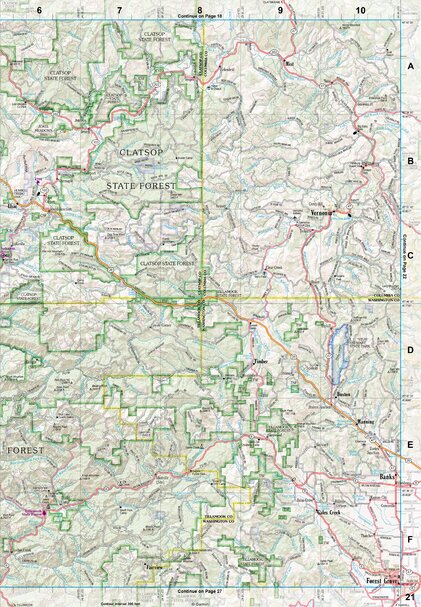 Oregon Atlas & Gazetteer Page 21 Preview 1