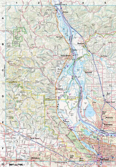 Oregon Atlas & Gazetteer Page 22 Preview 1