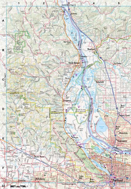 Oregon Atlas & Gazetteer Page 22 Preview 1