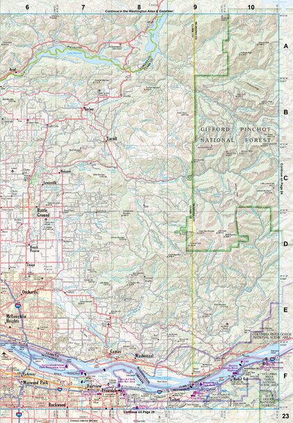 Oregon Atlas & Gazetteer Page 23 Preview 1