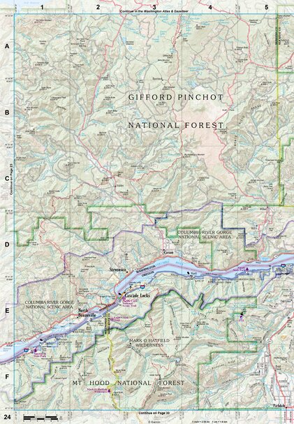 Oregon Atlas & Gazetteer Page 24 Preview 1