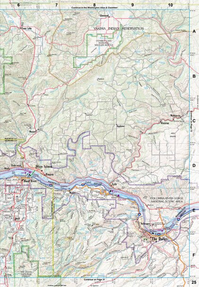 Oregon Atlas & Gazetteer Page 25 Preview 1