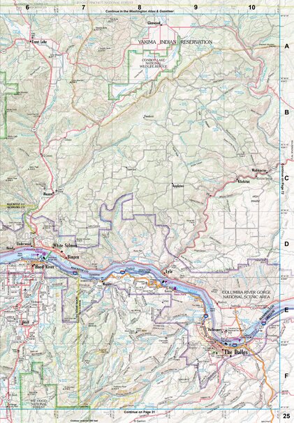 Oregon Atlas & Gazetteer Page 25 Preview 1