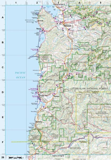 Oregon Atlas & Gazetteer Page 26 Preview 1