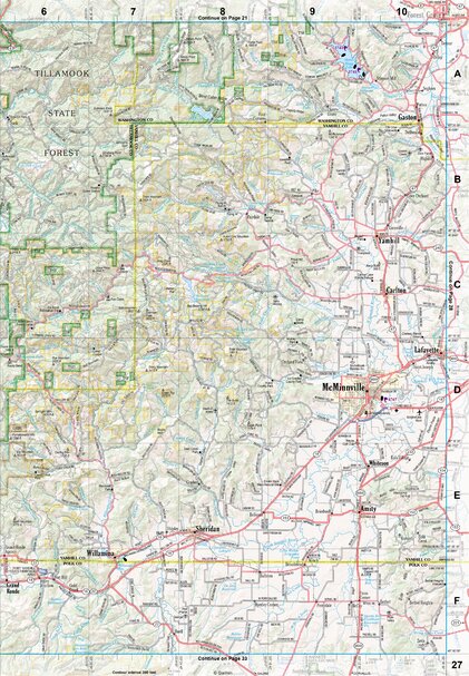 Oregon Atlas & Gazetteer Page 27 Preview 1