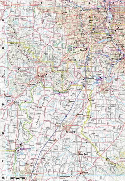 Oregon Atlas & Gazetteer Page 28 Preview 1
