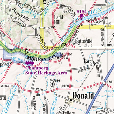 Oregon Atlas & Gazetteer Page 28 Preview 2