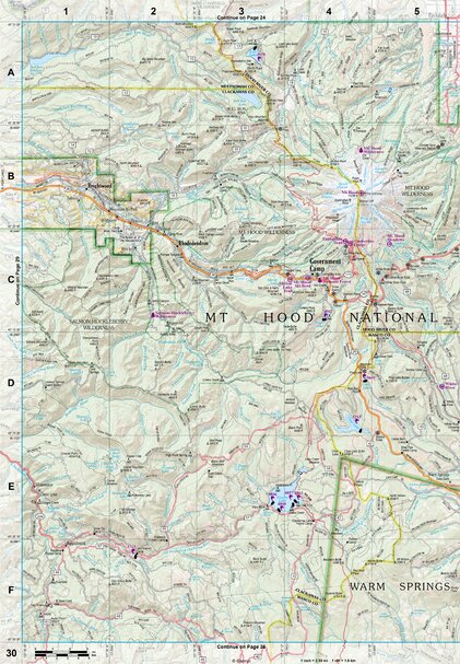 Oregon Atlas & Gazetteer Page 30 Preview 1